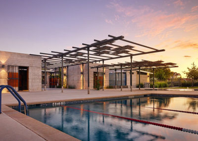 Solar Gaines swim center canopy